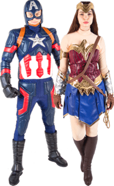 Детский праздник Капитан Америка и суперженщина